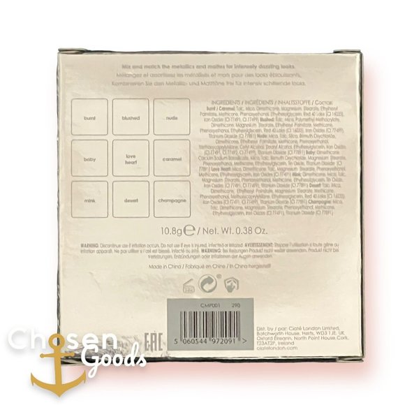 Ciate London Trend Bronzed 9-Pan Eyeshadow Palette Mattes & Metallics New In Box - Picture 7 of 8